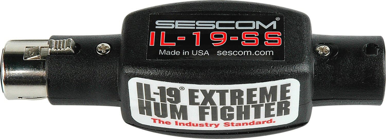 Sescom IL-19-SS Inline Professional Audio Hum Eliminator with Dynamic Structured Shielding