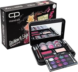 Fashion N Style Makeup Kit No. 74 for Ladies & Girls | Perfect Makeup Gift Set for Women with Eyeshadow, Lip & Contour Palette, Eyebrow, Eyeliner & Lip Pencils, Compact Powder & Mirror