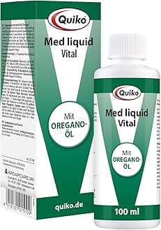 Quiko Med Liquid 100 ml - Specially extracted oregano for pet birds and racing pigeons - optimal nutrition to strengthen the immune system