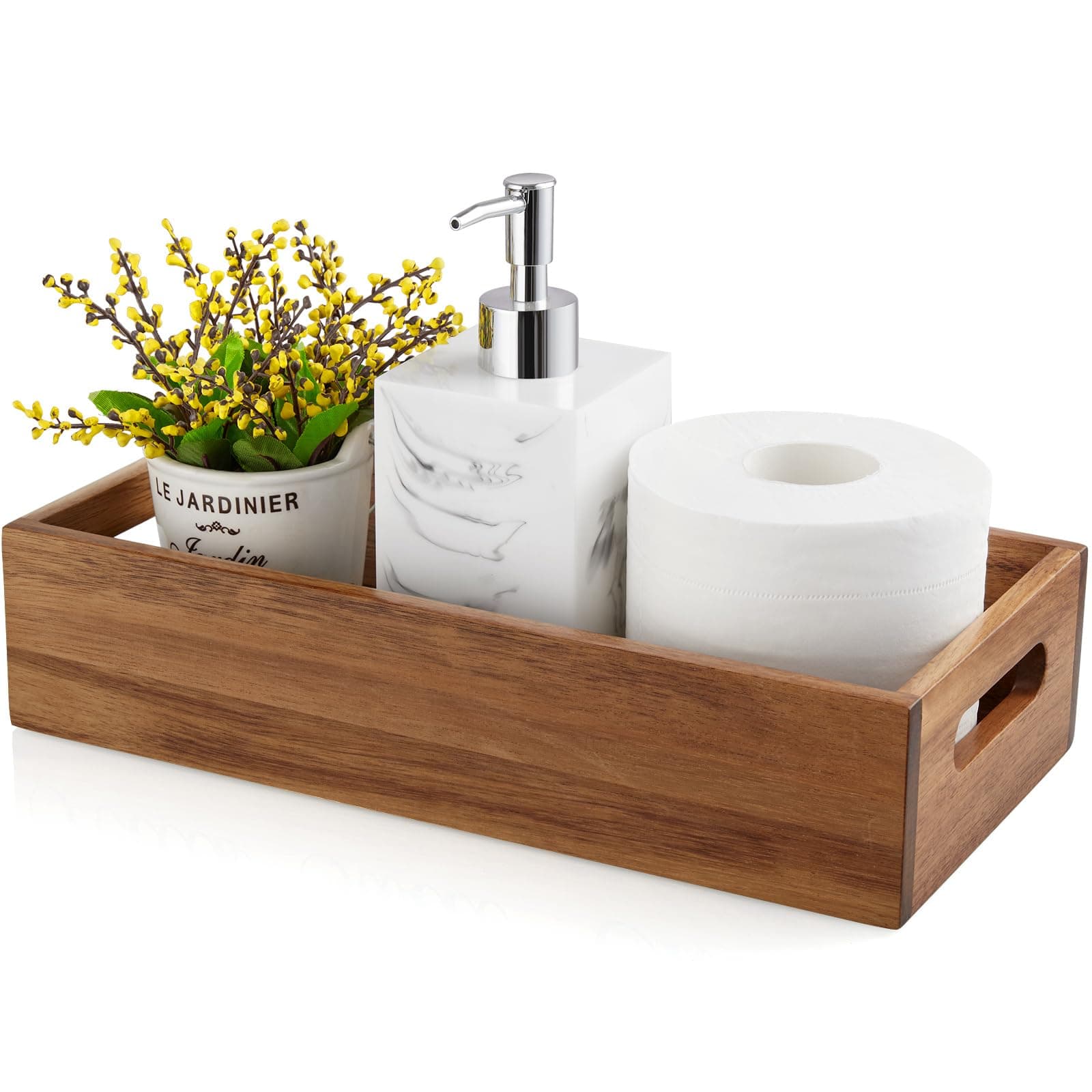 Acacia Bathroom Storage Basket