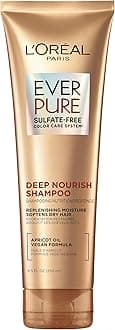 Shampoo, Sulfate Free, Triple Action Hydration for Dry Hair, EverPure, 8.5 Fl Oz (Packaging May Vary), Damaged, Color-Treated Hair, Apricot Oil Infused, Deep Nourish