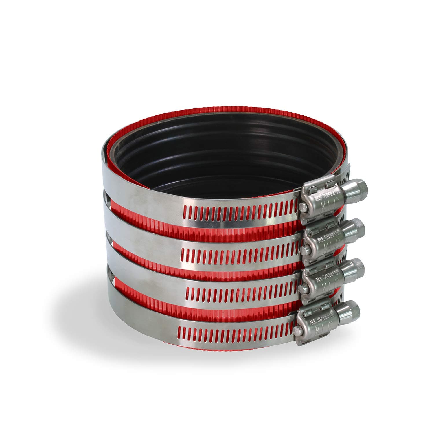 Supply Giant 37422CS No-Hub Coupling Heavy Duty Colored Shield, 2 inch, Red