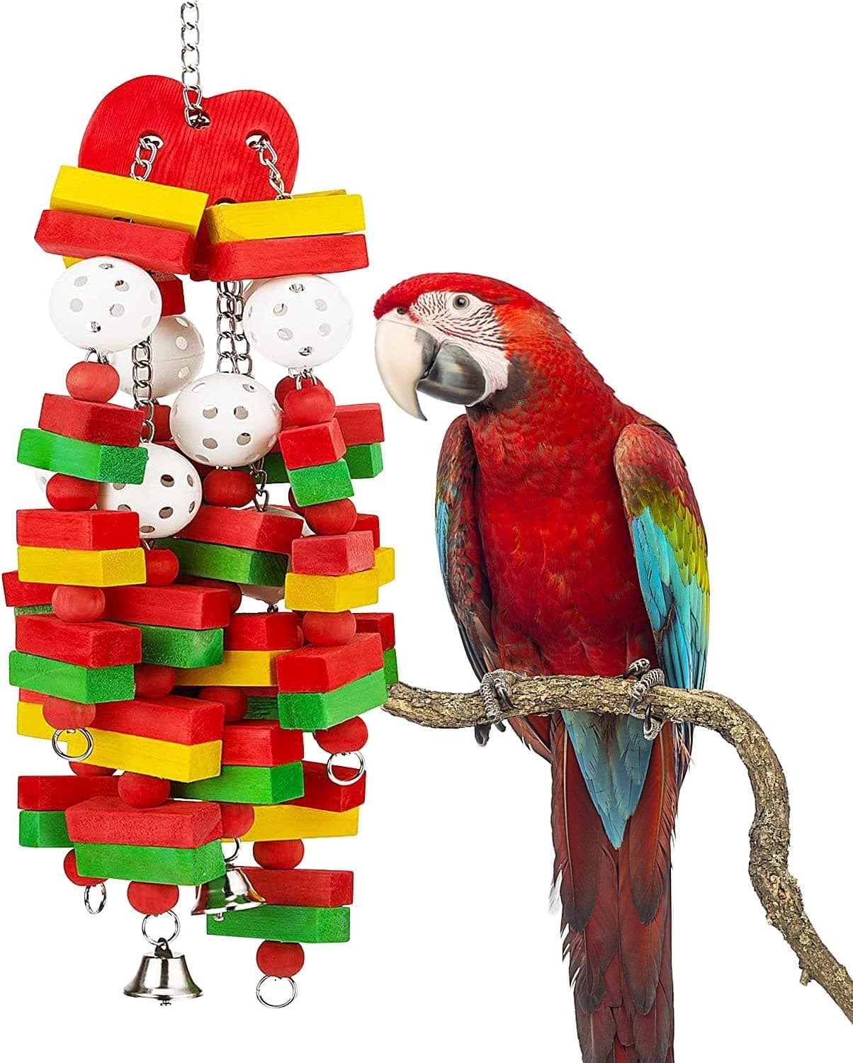 Parrot Toy Apple Skewer