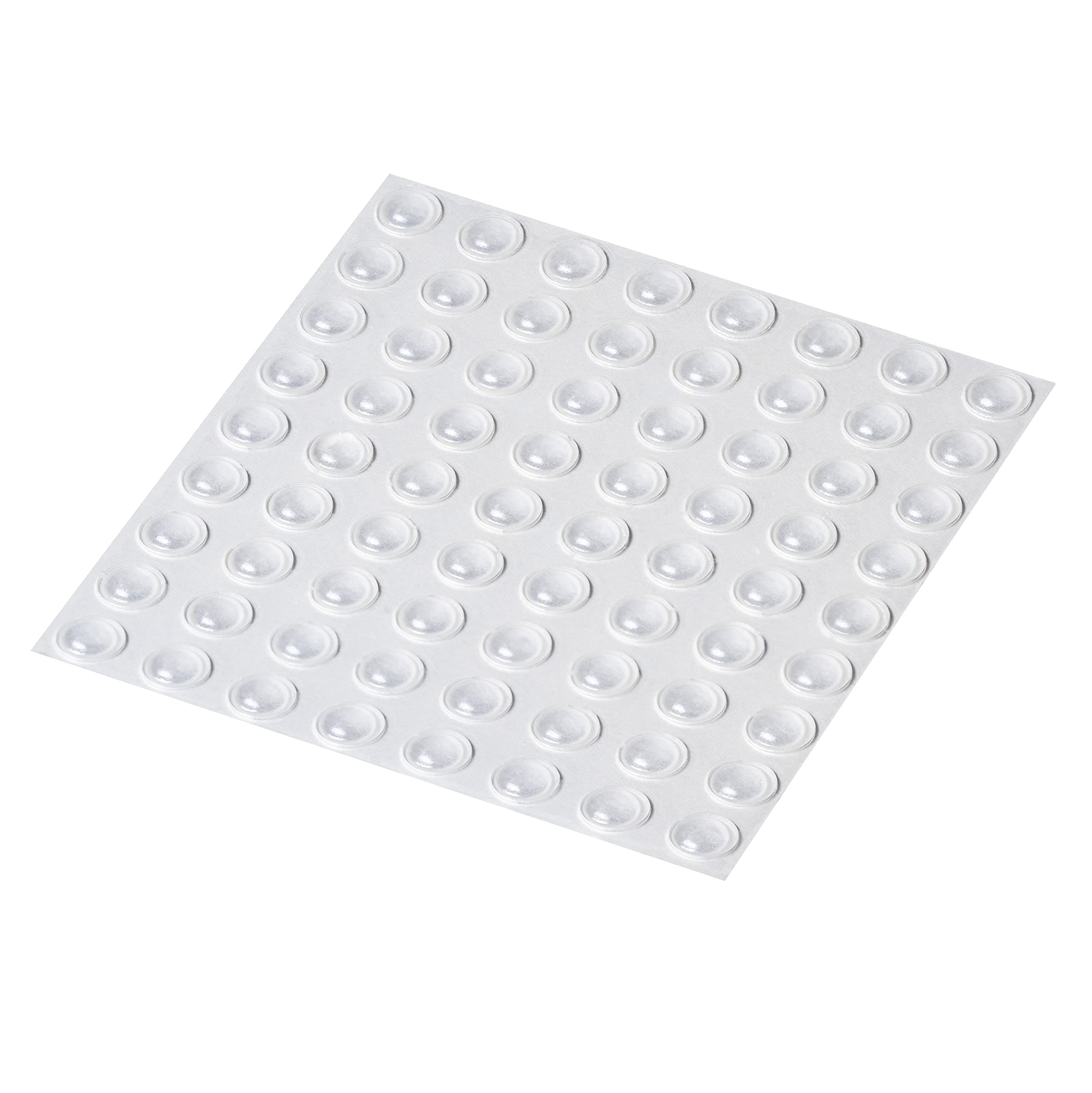 Mini Clear Self Adhesive Domed Bumper Dots Stops, Rubber Feet for Coasters, Glass, Crafts - 6.4mm x 1.9mm (72)