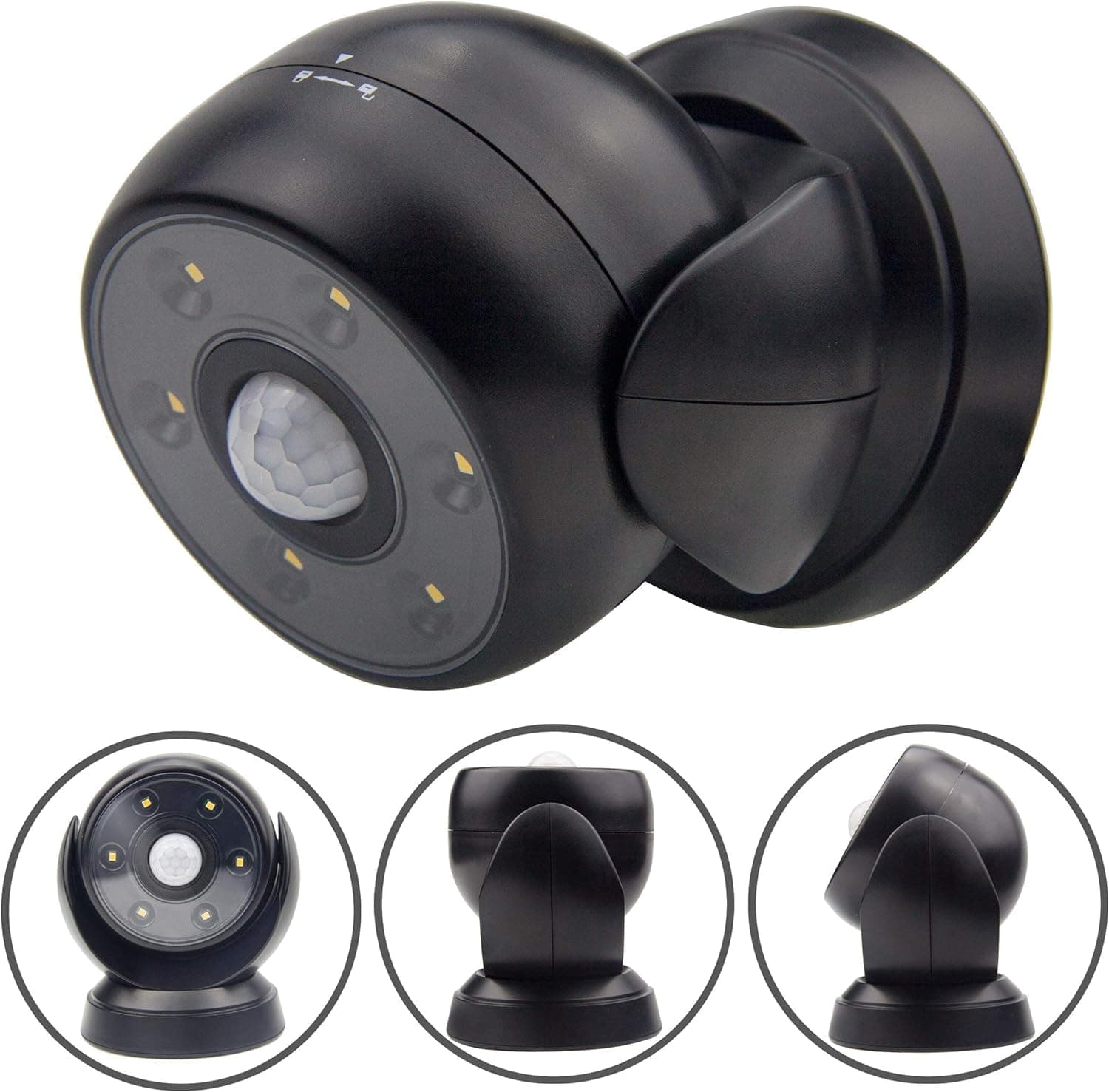 Battery Operated Motion Sensor Spotlight, Wireless LED Flood Light Indoor Outdoor, Waterproof Security Lighting, Bright Uplight for Wall Front Door Shed Hallway Bathroom Porch, 200 Lumen