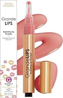 GrandeLIPS Hydrating Lip Plumper, Gloss, Spicy Mauve, Gold, 1 Count (Pack of 1)
