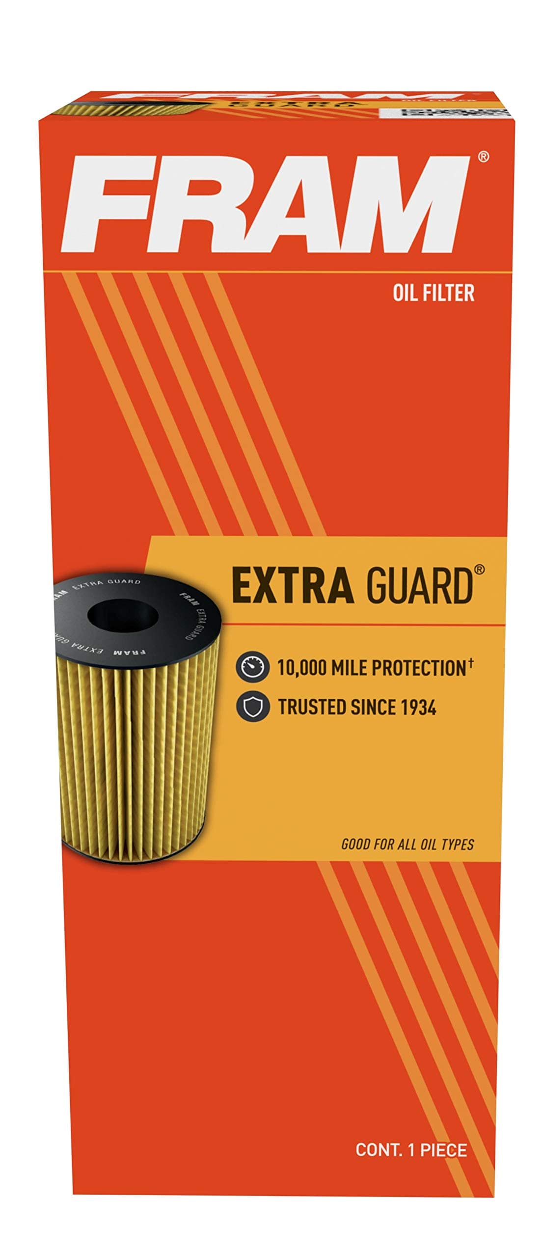 FRAM Extra Guard CH9641, 10K Mile Change Automotive Replacement Interval Cartridge Engine Oil Filter for Select Vehicle Models