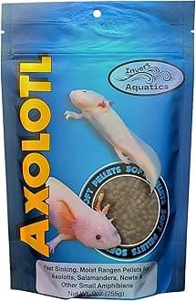 Soft Pellets for Axolotls - Moist Sinking Diet for Axolotl, Newts, Salamanders & Other Small Amphibians (9 oz (255g))