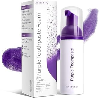 Purple Toothpaste for Teeth Whitening,Purple Teeth Whitening Kit