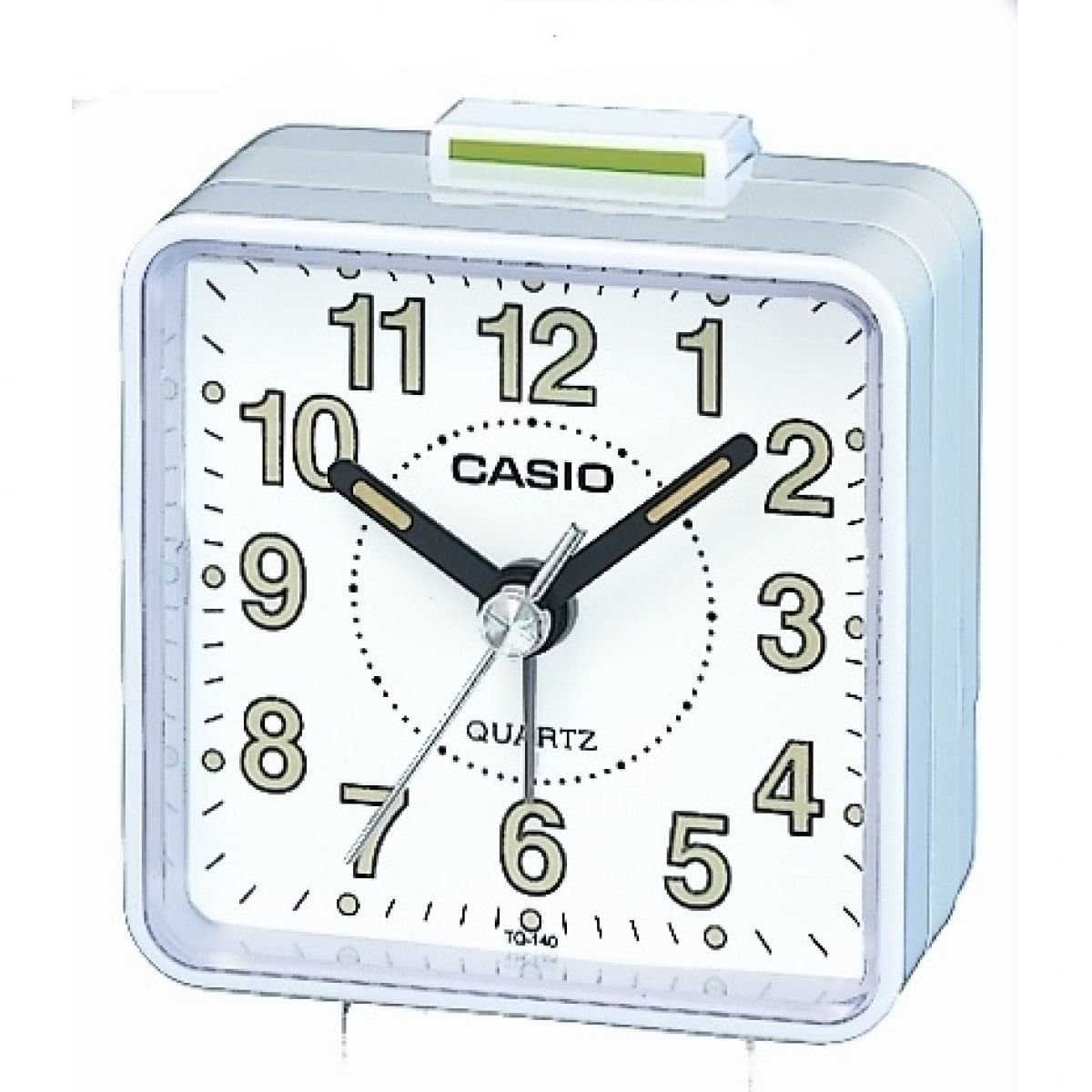 Casio Collection Wake Up Timer Alarm Clock TQ-140-7EF, White
