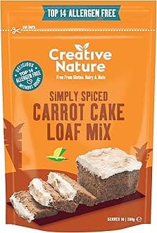 Gluten Free Cake Mix | Carrot Cake | Vegan & Free From Baking Mix | Gluten Free, Nut Free, Dairy Free & 100% Allergen Free | 268g