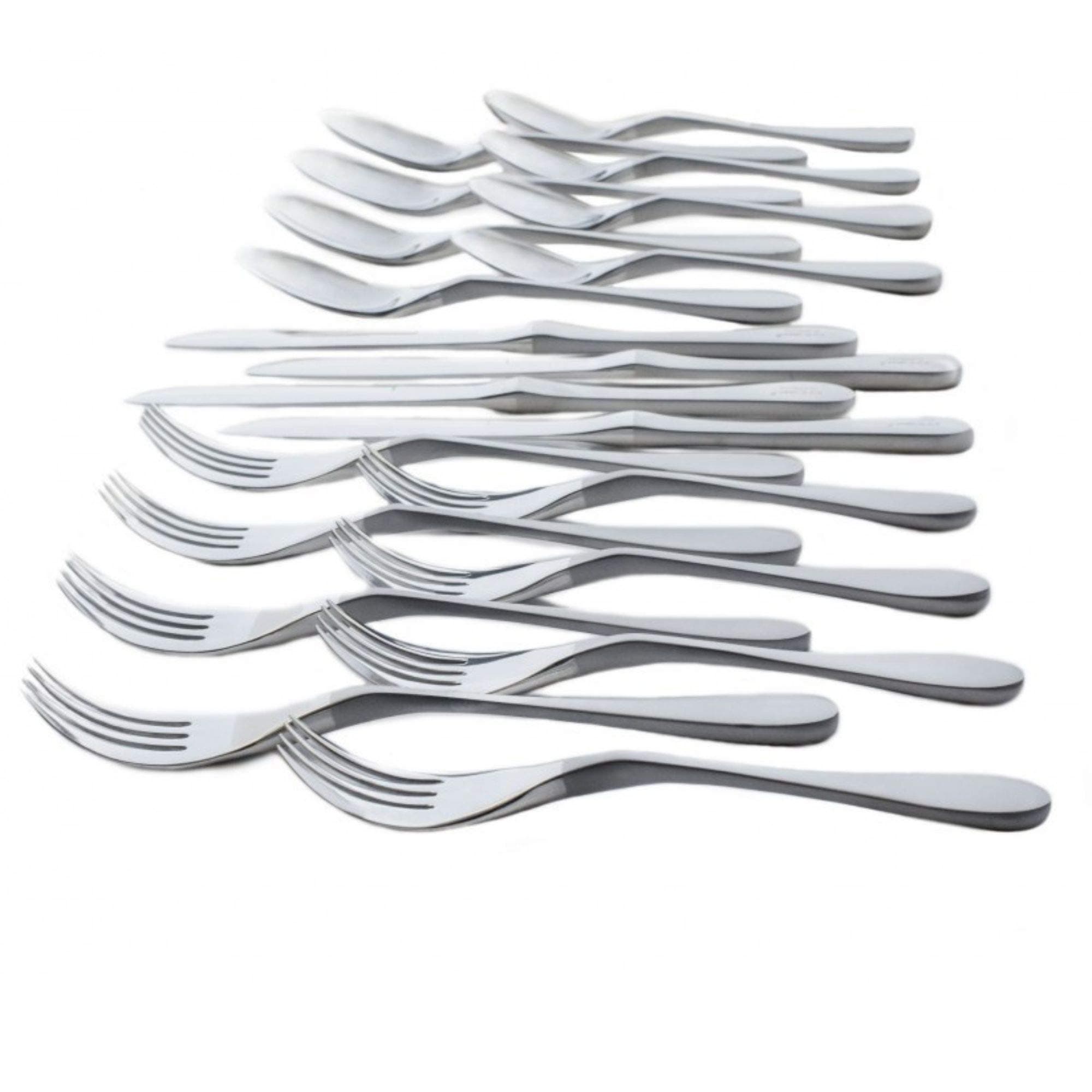 Original Cutlery Utensils Flatware Set, 20 Piece (Service for 4), Duo Silver