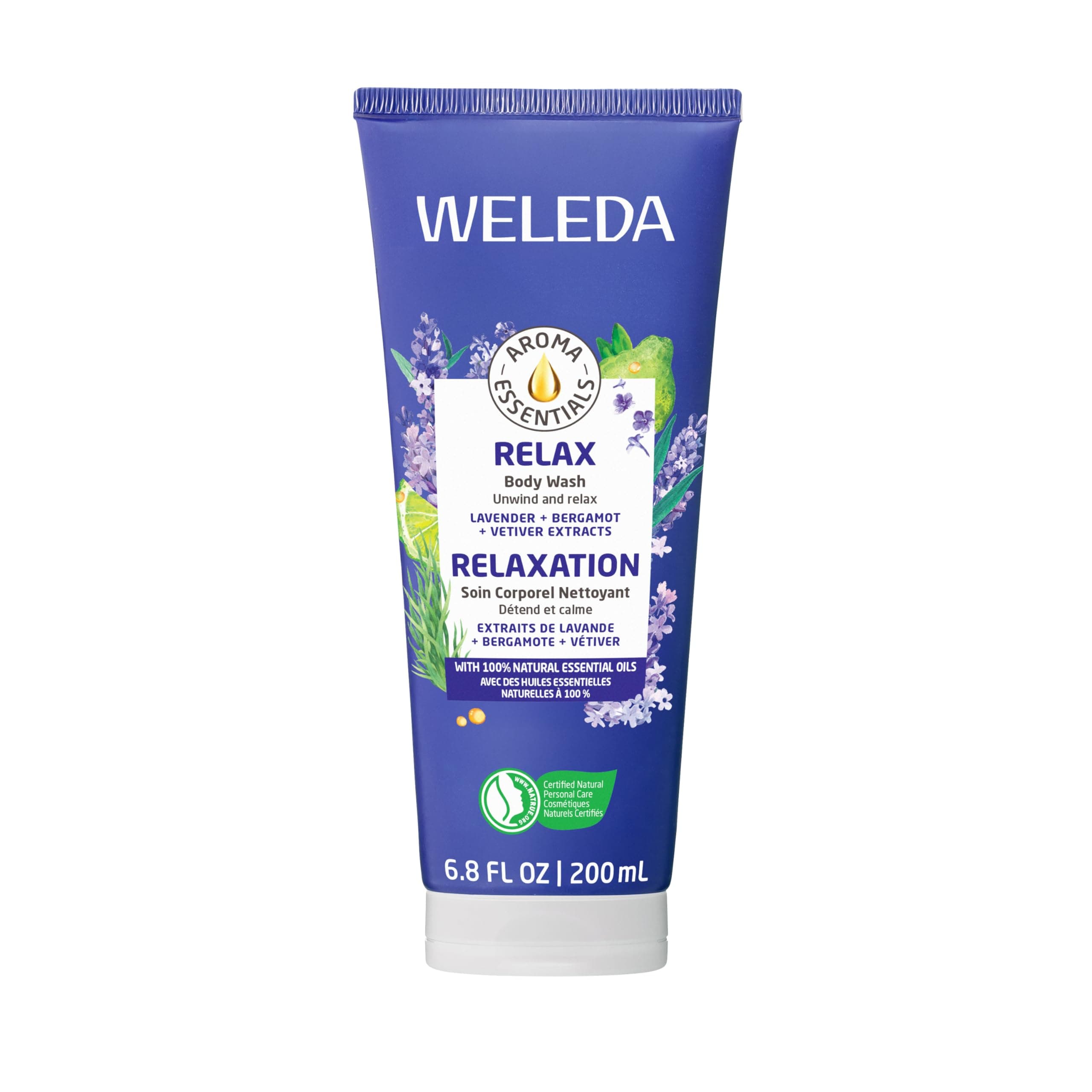 Aroma Essentials Relax Creamy Body Wash, Parabens Free, 6.8 Fluid Ounce (Pack of 1)