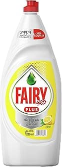 Plus Lemon Dishwashing Liquid Soap, With Alternative Power To Bleach, 1.25L