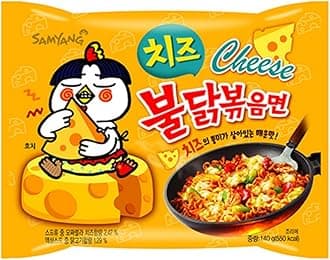 Ramen Korean Noodles Hot/Mild/Stir Fries/Soups (Buldak Cheese, .10Pack)
