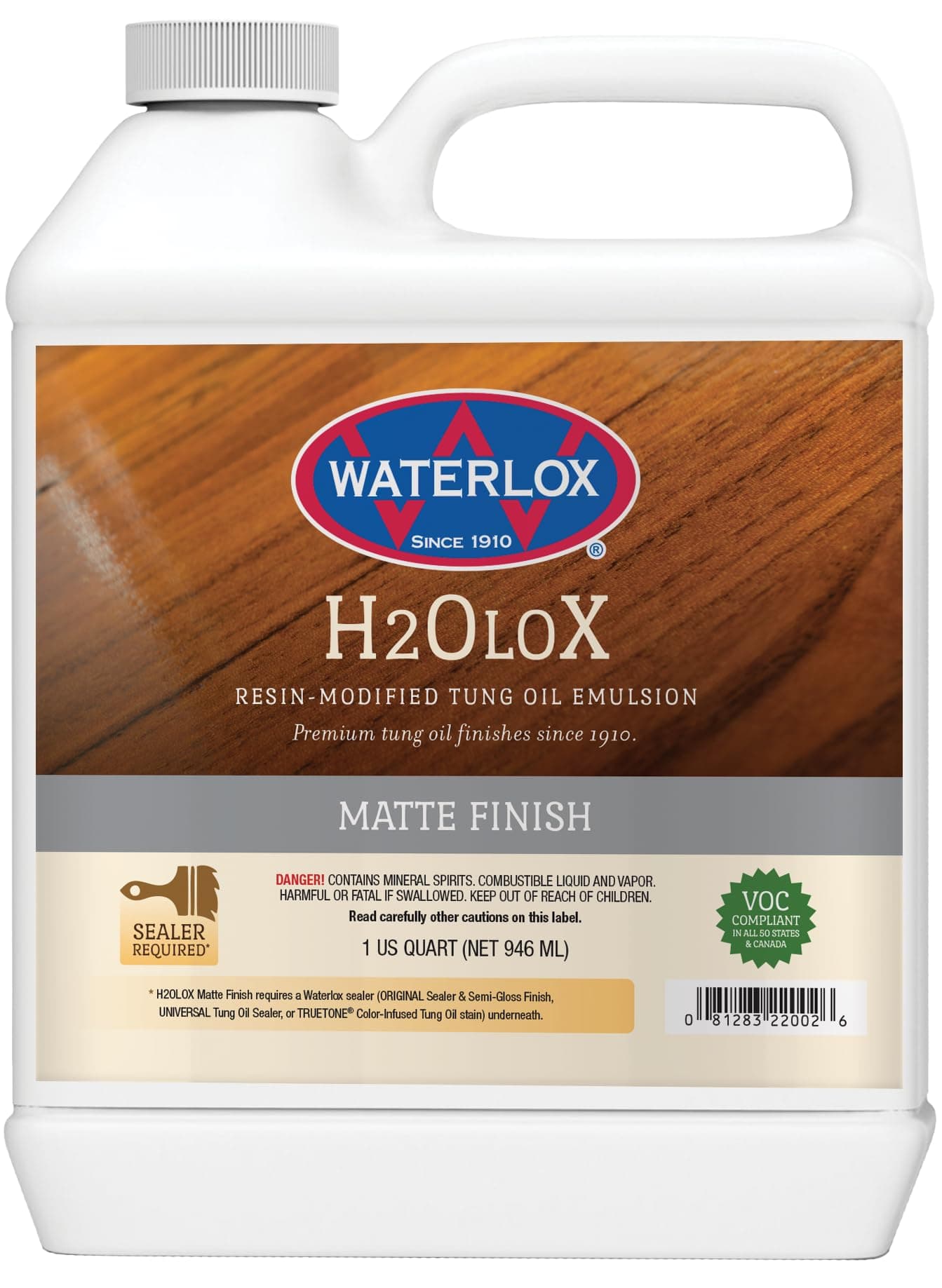 H2OLoX Water Based - Matte Finish - Quart