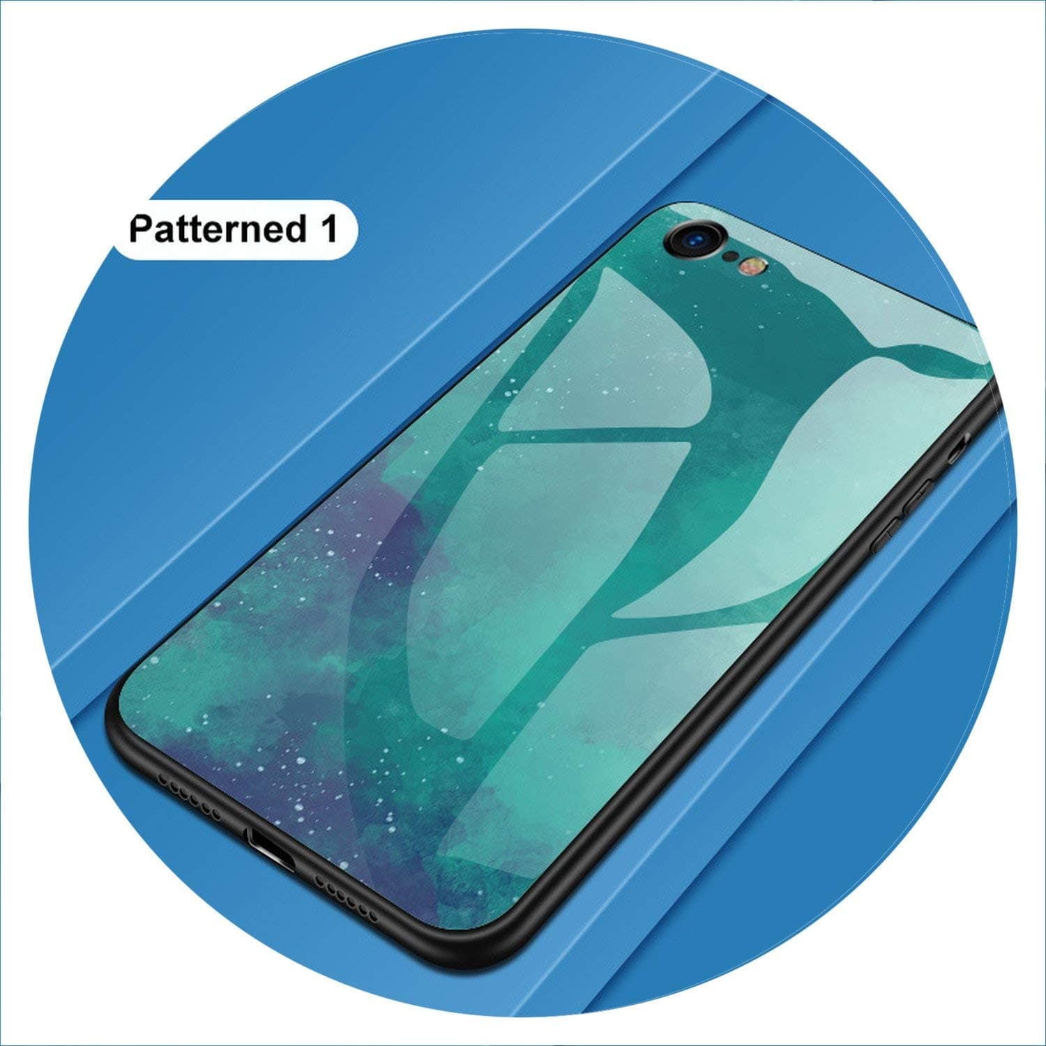 Luxury Phone Case on for iPhone 5S SE 6 6S Plus 7 8 Plus Coque Tempered Glass Cover Case for iPhone X XR XS MAX i Phone 5 6 S,Pattern 01,for iPhone 8 Plus