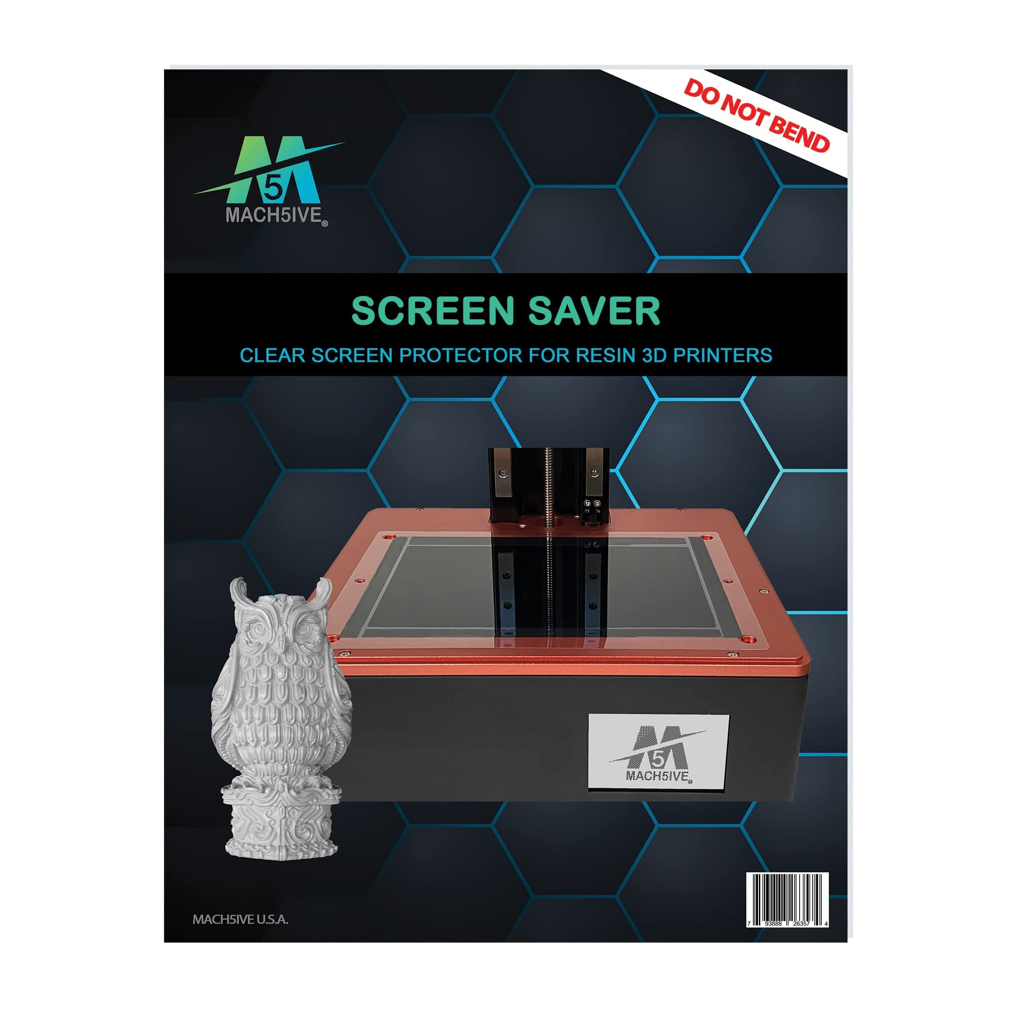 Screen Saver- Clear Screen Protector for Resin 3D Printers (Mars 3 & Mars 3 Pro Ultra 4K - 3 Pack, Clear)