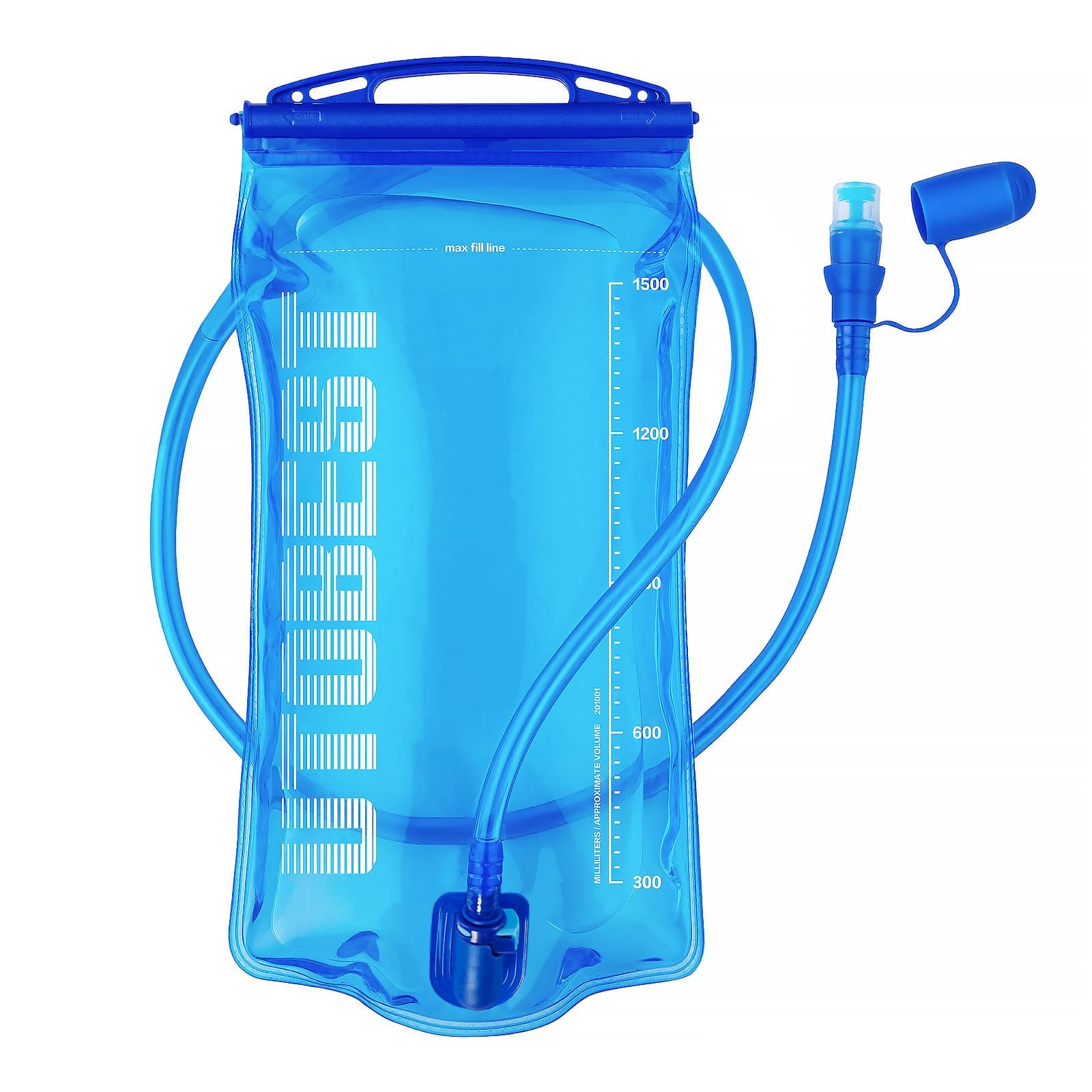 Hydration Bladder, Water Bladder 1L 1.5L 2L 3L, BPA Free, Leak Proof Water Reservoir for Running Cycling Hiking Camping, UTR201