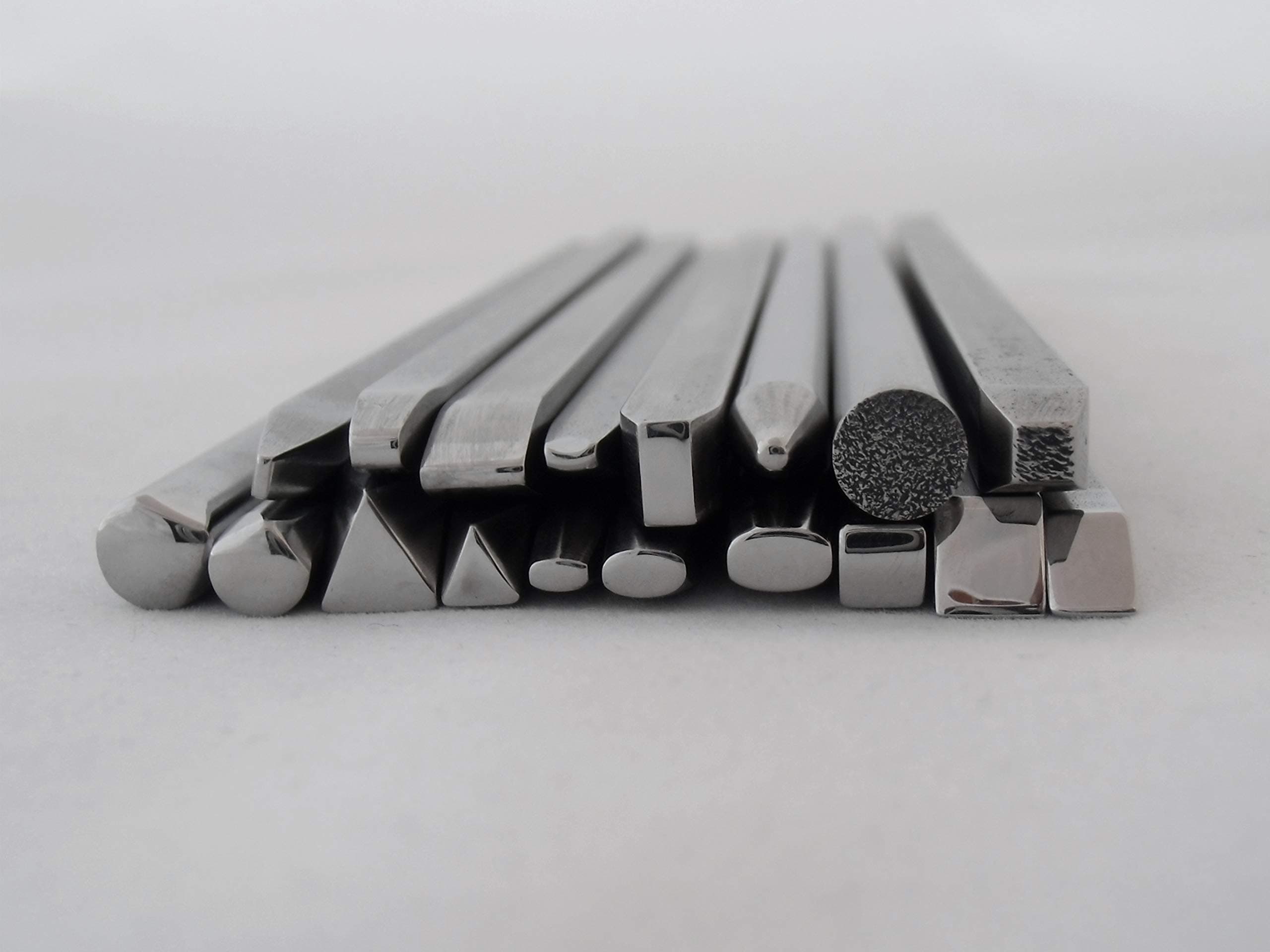 YUNKE Chasing Repousse Tools. Additional Shapes Set -AS#02- (18 Pieces)