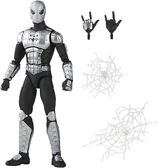 Spider-Man Marvel Legends Series 15 cm Armor Mk I Action Figure, Includes 4 Accessories: 2 Interchangeable Hands and 2 Web Effects