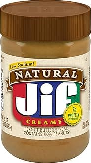 Natural Creamy Peanut Butter Spread, 28-Ounce Jar