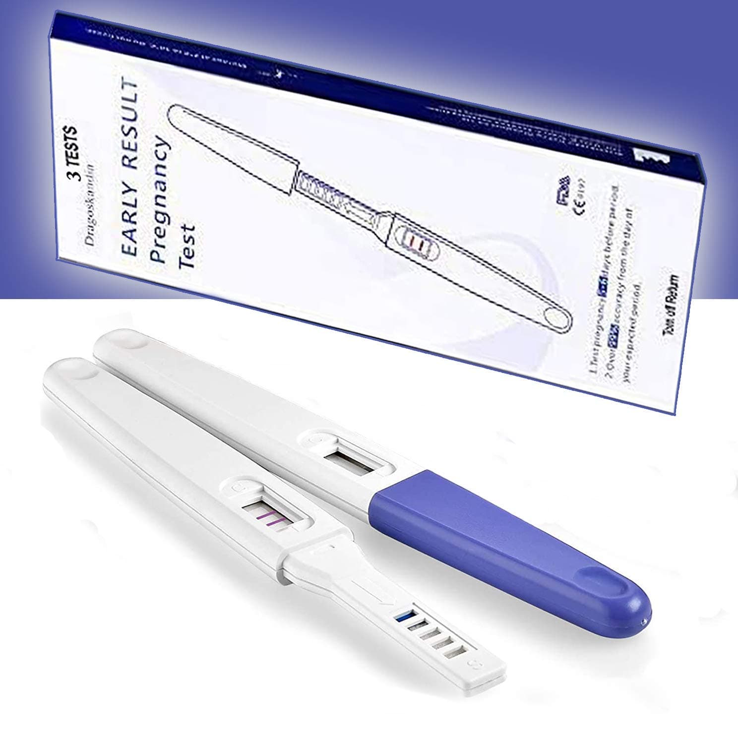 Pregnancy Test, Ovulation Predictor Kits Pregnancy Ovulation Test, Overnight HCG Sticks with 99% Accuracy and Reliability, Best Ovulation Test Strips (Pack of 2).