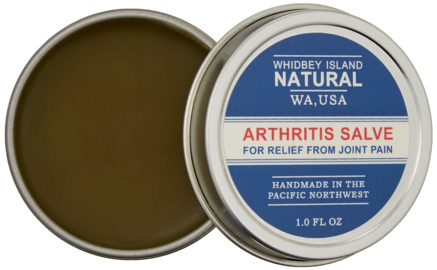 Arthritis Salve for immediate Pain Relief from deep, Aching Joints and Stiffness. All-Natural. 1 OZ - TIN (2 Pack)