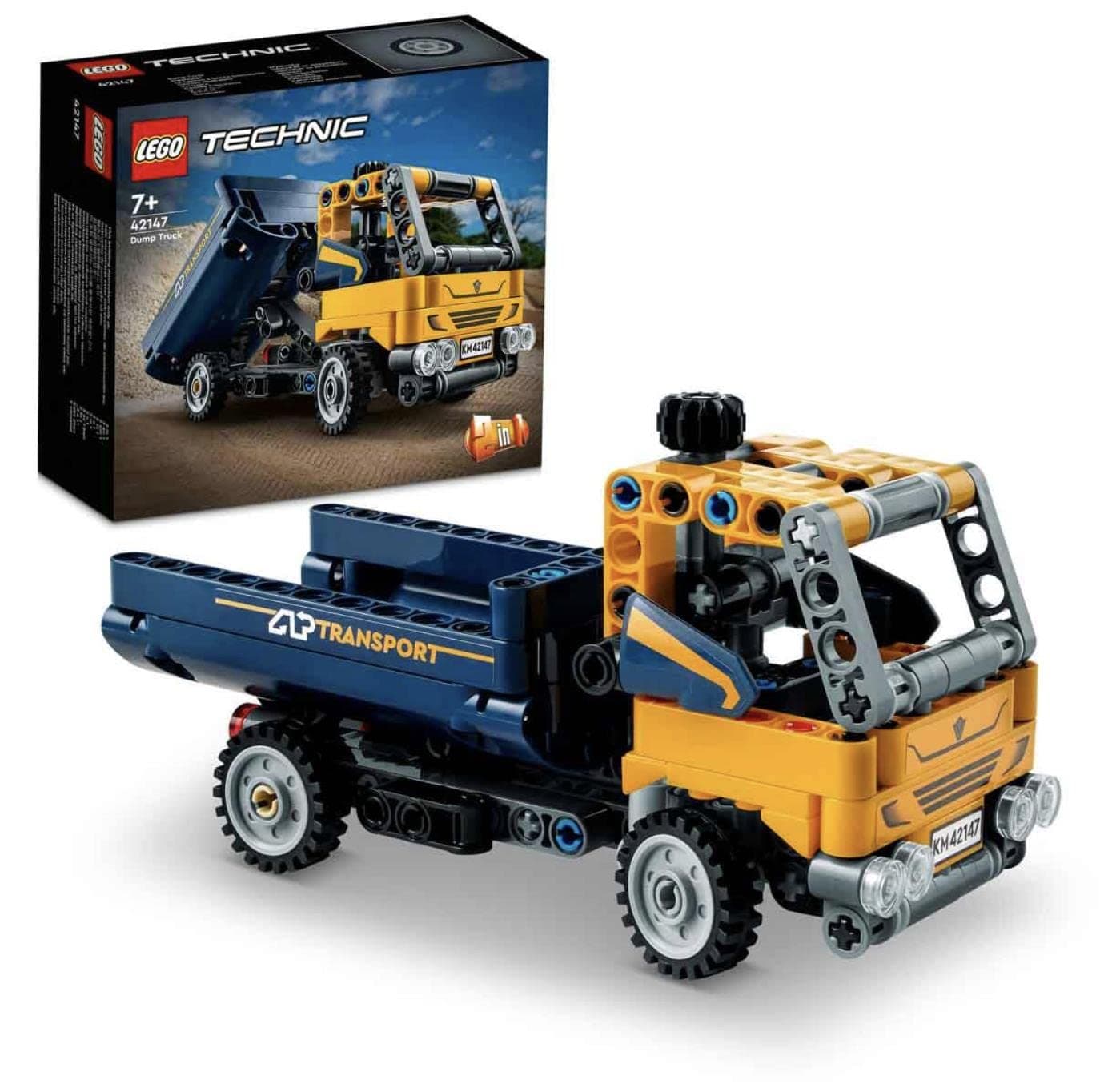LEGO Technic Dump Car 42147 Toy Blocks, Present, Vehicles, City Making, Boys, Ages 7 and Up