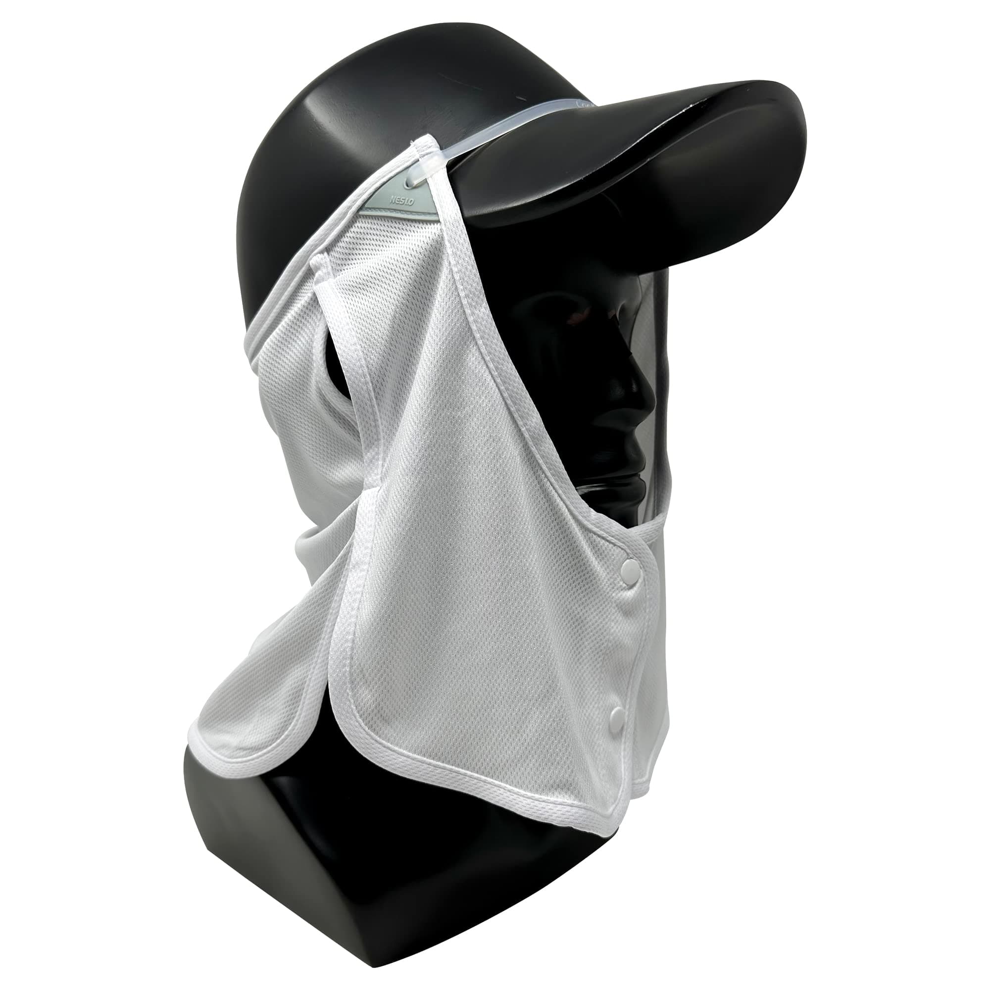 CoolNESUV Sun Protection Neck Drape Adjustable Multifunctional 2 in 1 Face covering for Outdoor Fishing - Unisex (CoolNES-FSkull)