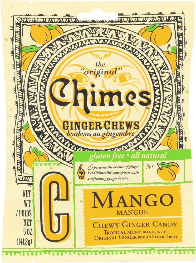 Chimes, Ginger Chews, Mango, 5 oz (141.8 g)