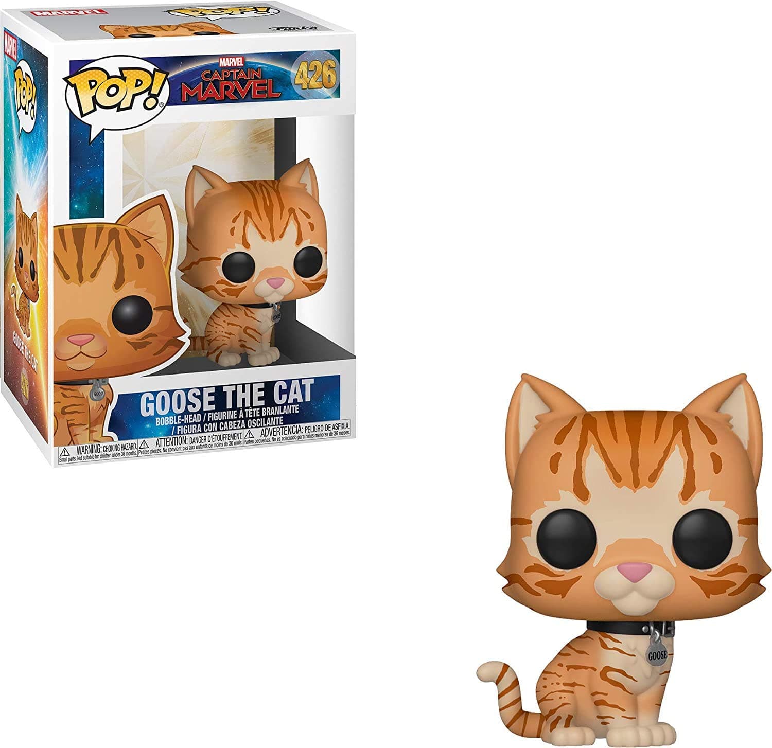 Pop! Marvel: Captain Marvel - Goose The Cat Toy, Standard, Multicolor