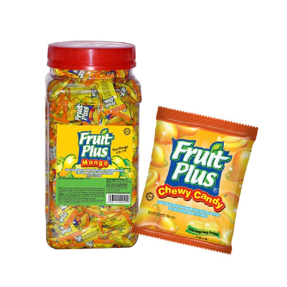Fruit Plus Chewy Candies JAR 1kg (Mango)