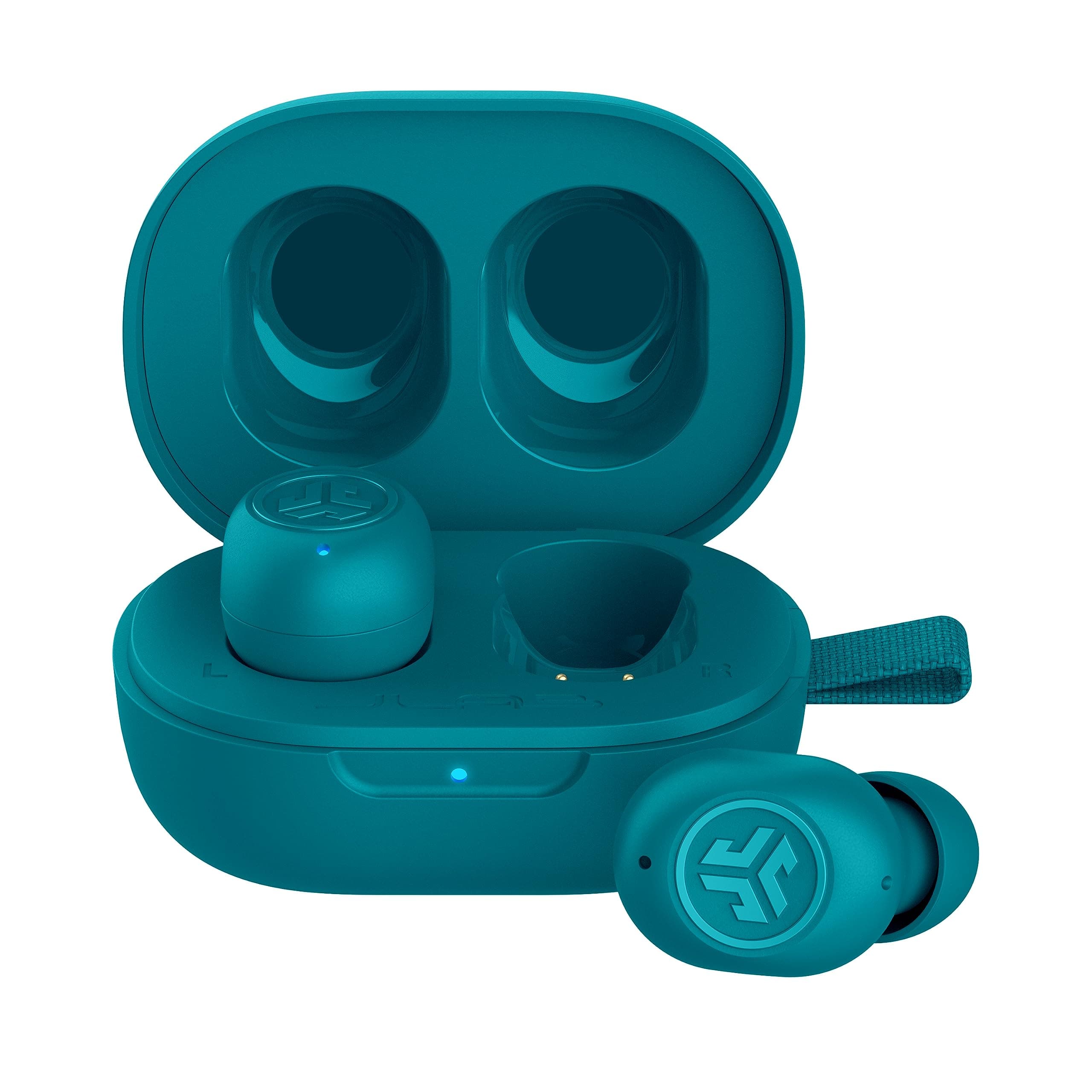 JBuds Mini True Wireless Bluetooth Earbuds with Charging Case, Teal, IP55 Sweat and Dust Proof, Bluetooth Multipoint, Be Aware Audio, 3 EQ Sound Settings, Crystal Clear Calls