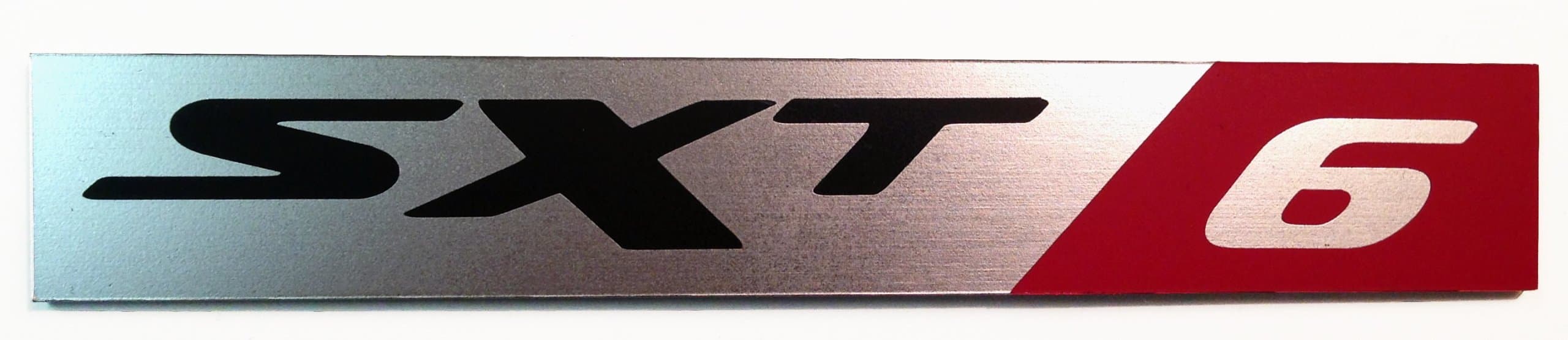 24Designs Compatible SXT Sxt6 Stick on Emblem Replacement for Dodge Vehicles