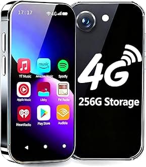 MP3 Player with 4G Internet WiFi Bluetooth Android Device Portable Digital Music Player with Touchscreen MP4 Player Supports Spotify Audible Libby YouTube Amazon Music for Kids & Audiobooks