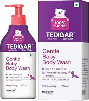 Body wash for Babies| 100% soap & Alkali free | Skin-friendly pH 5.5| Recommended by pediatricians | Prevents Dryness & Rashes | Suitable for Newborn Baby| 250ml