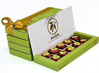 Gourmet Dark Chocolates with Dates And Roasted Pistachio Gift Box | No Preservative | No Added Sugar | Healthy Snacks | 10 Piece, Pack of 1