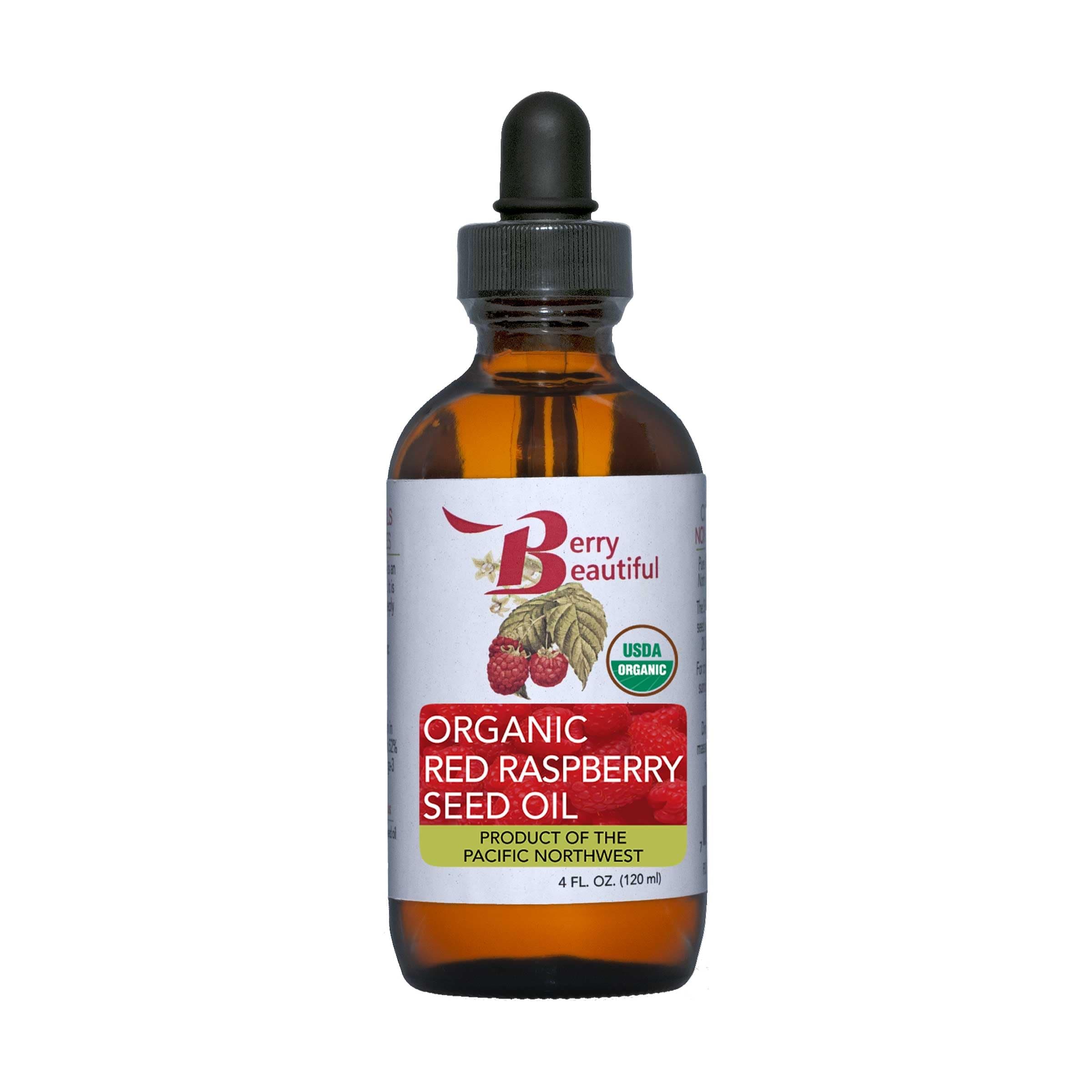 4 fl oz - Certified Organic Red Raspberry Seed Oil