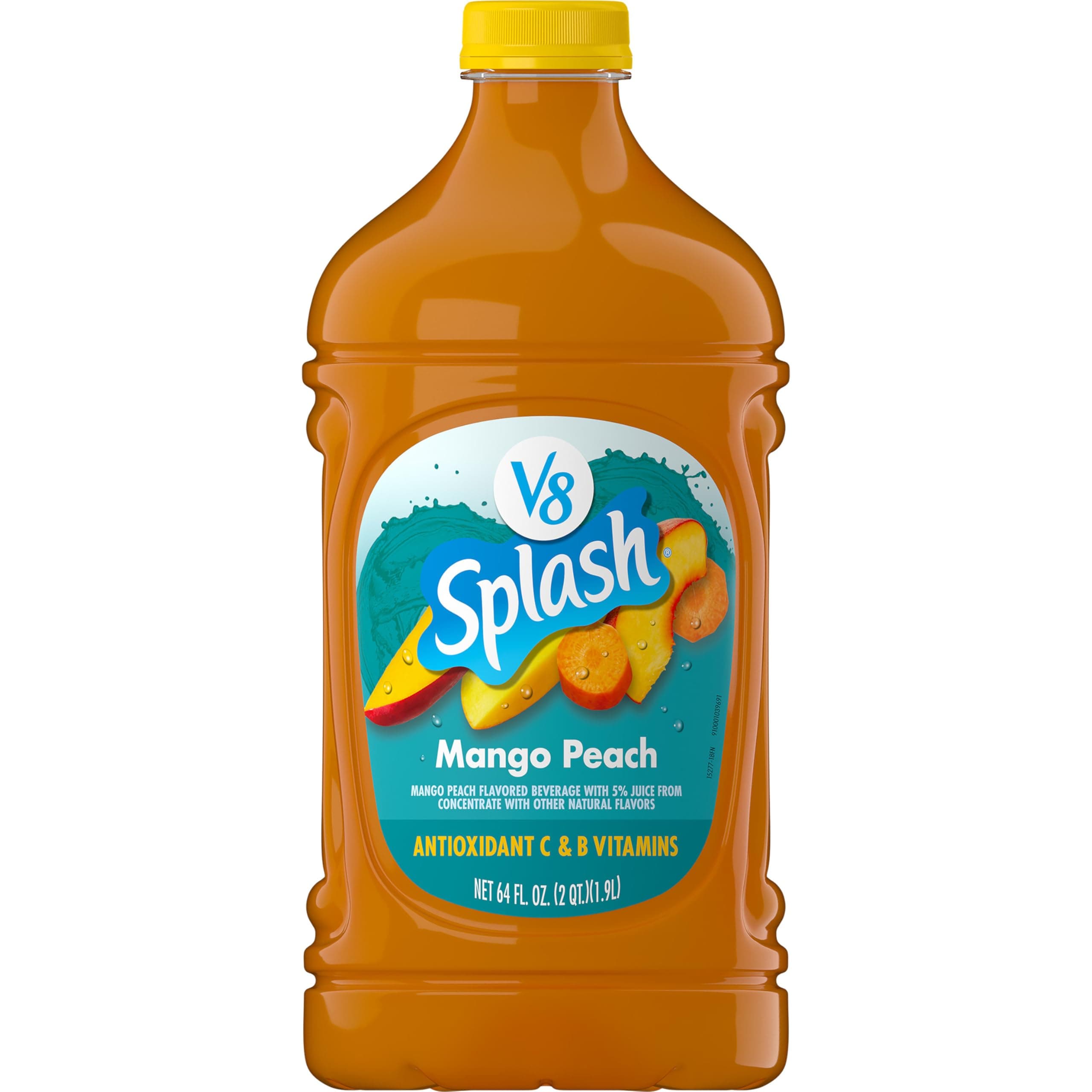 Splash Mango Peach Flavored Juice Beverage, 64 fl oz Bottle