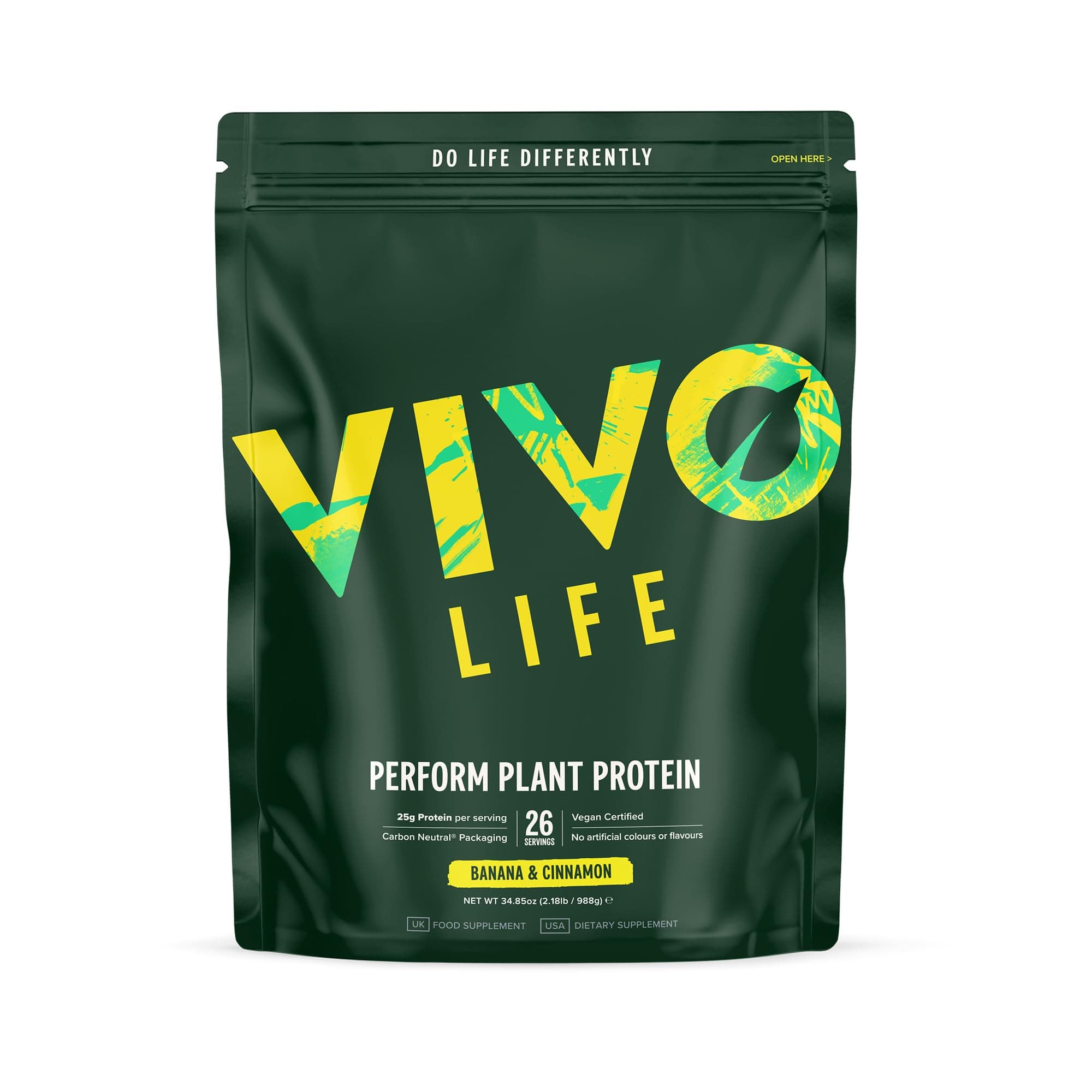 VIVO Life Perform Banana & Cinnamon Protein, 988 GR