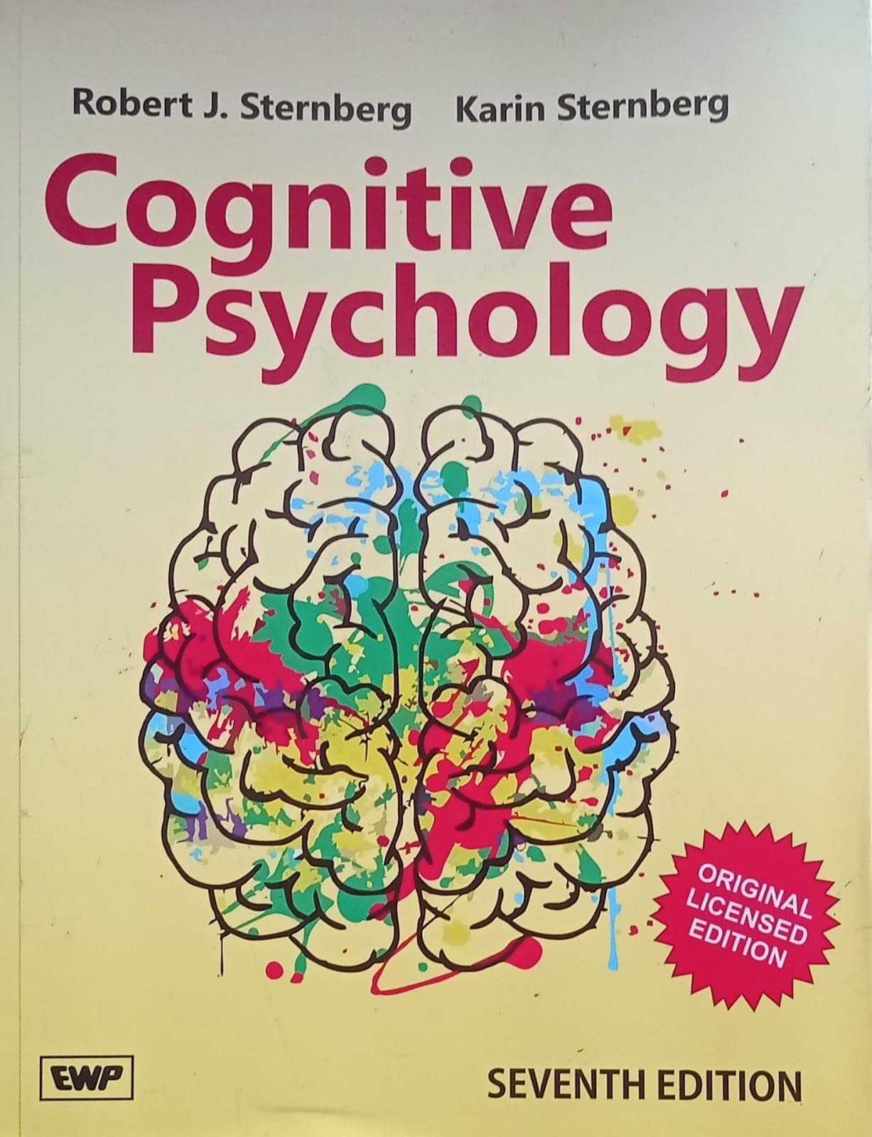 Cognitive Psychology By Robert J Sternberg NVB+++