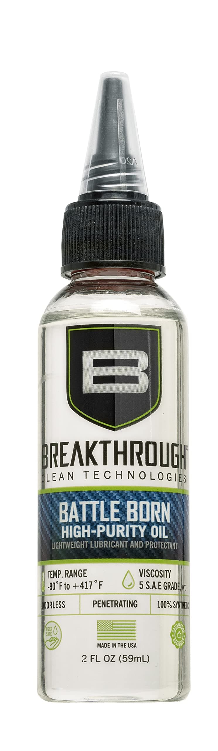 Breakthrough Clean Technologies Battle Born High-Purity Oil, 2oz Bottle, Clear