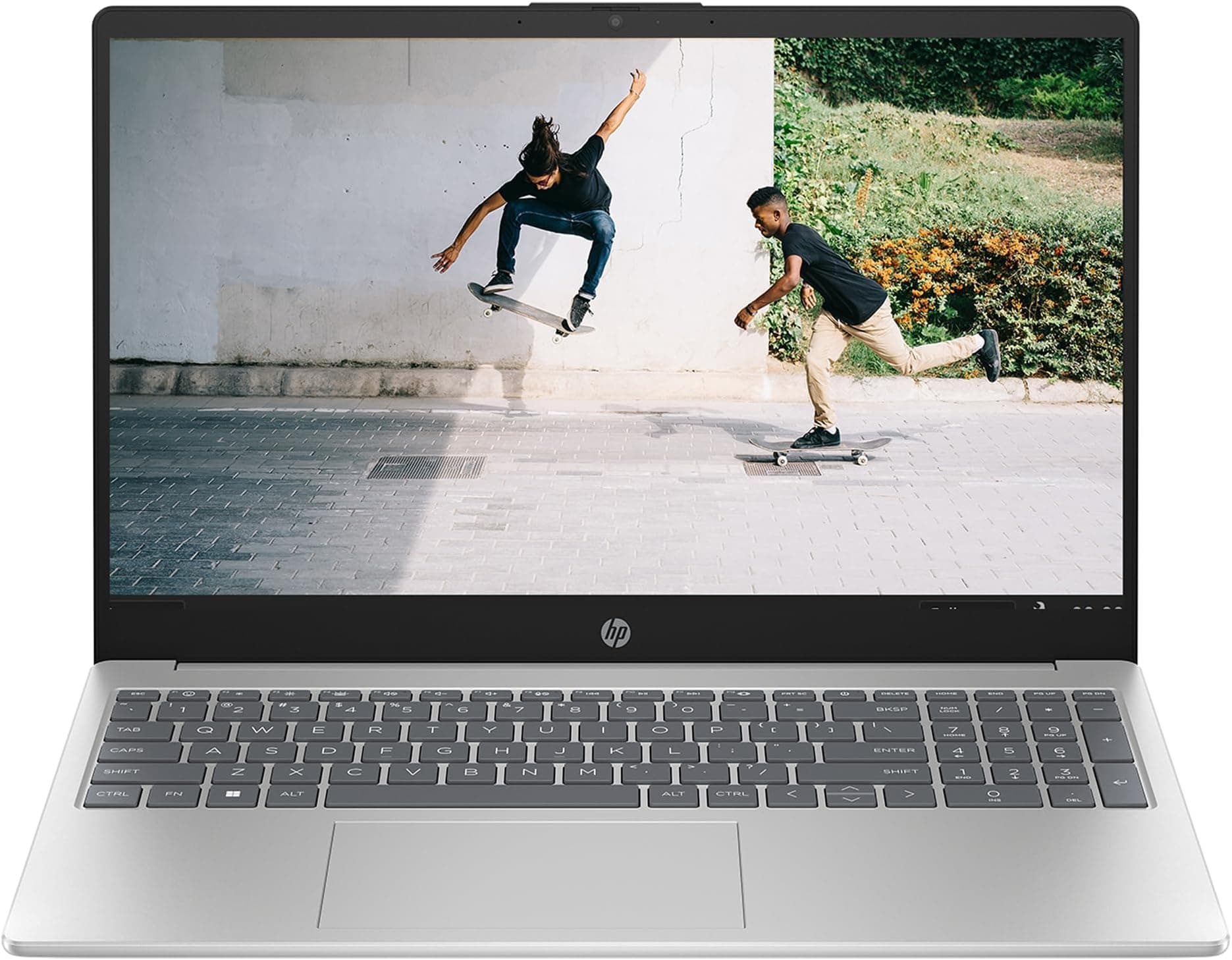 HP Laptop 15-fd0137ne, 15.6" Full HD Display, Intel Core i5-1235U, 16GB RAM, 512GB SSD, Intel Iris Xe Graphics, Windows 11 Home, Natural silver [B21RJEA] (US Version)