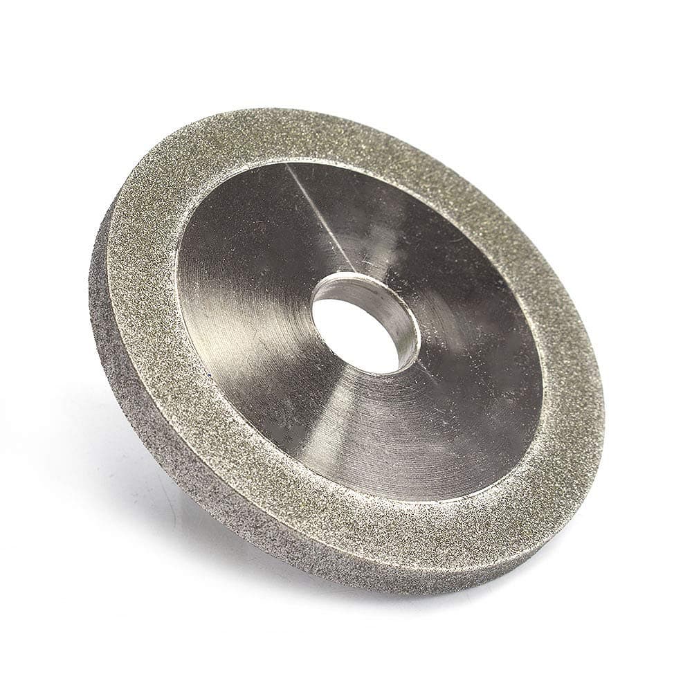 3 Inch Flat Shape Diamond Grinding Wheel 150 Grit 1/2" Bore for Grinder Cutter Grinding Metal Hard Alloy Glass Tiles Ceramics (78x12.7x10x10mm)