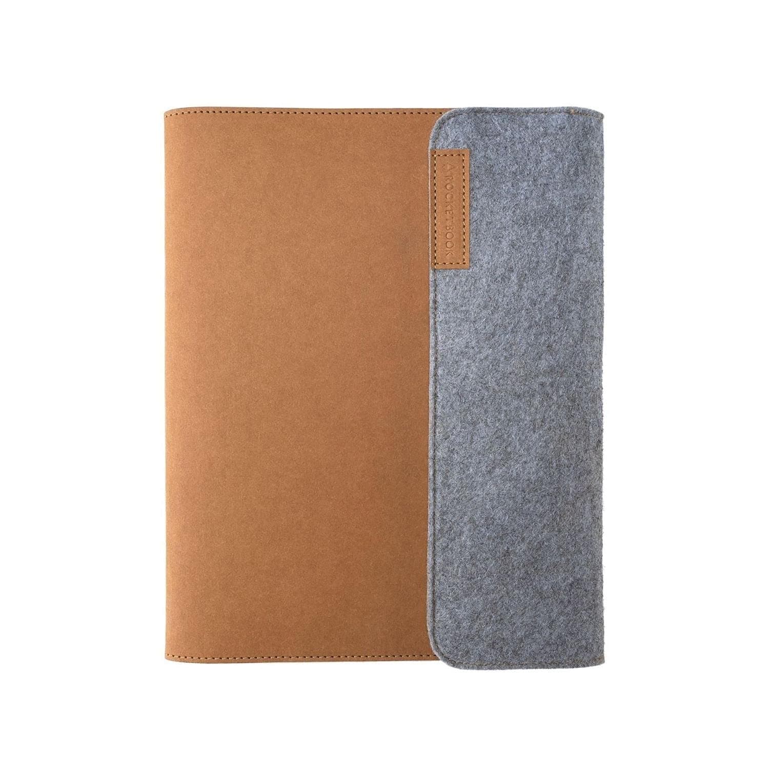 Rocketbook Smart Notebook Folio Cover - 100% Recyclable, Biodegradable Cover with Pen Holder, Magnetic Clasp & Inner Storage - Mars Sand Tan, Executive Size (15.2 cm x 22.4 cm)