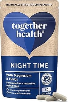 Night Time Complex – Together Health – Marine Magnesium – Griffonia & Hops Extracts – Vegan Friendly – Made in The UK - 60 Vegecaps