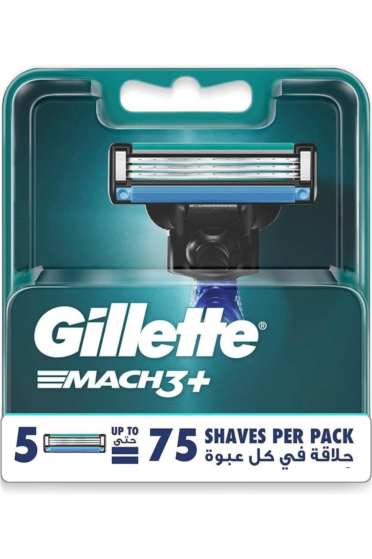 Mach3+ Men's Refillable Razor: 5 Blade Refills