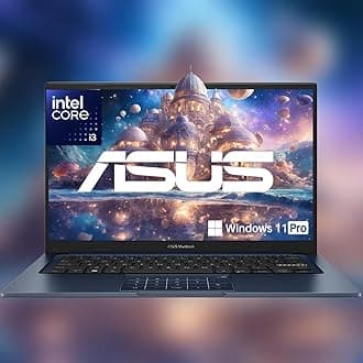 ASUS VivoBook Laptop | Intel 13th Generation 6 Core Processor Up to 4.5GHz (Beat i7-1195G7) | 8GB RAM | 128GB PCIe SSD | 14" FHD Display | Bluetooth | HDMI | Thin & Light | Windows 11 Pro