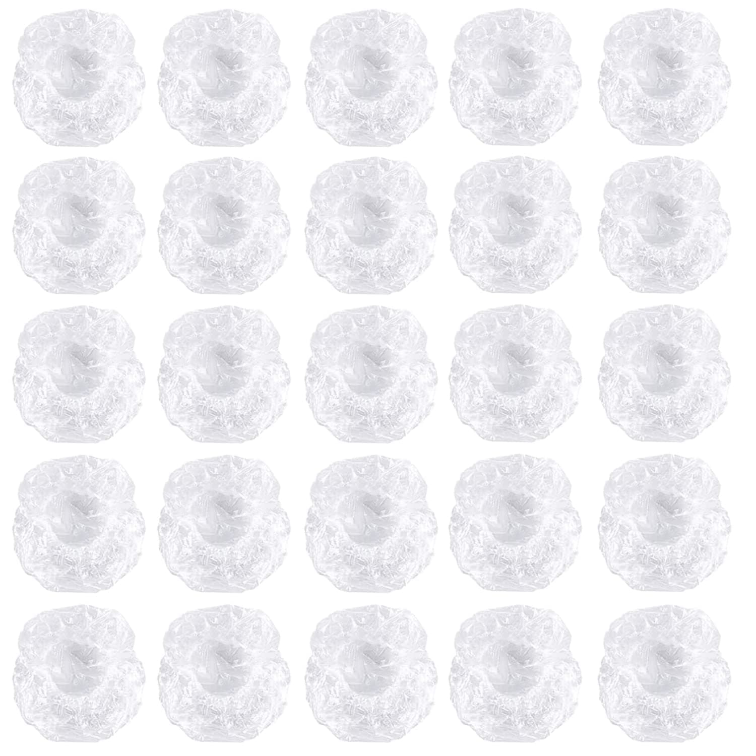 200 Pcs Clear Ear Protectors Plastic Elastic Waterproof Ear Covers Cap Earmuffs for Hair Dye Shower Bathing Home Use Hotel Spa Hair Salon Treatment (Clear)